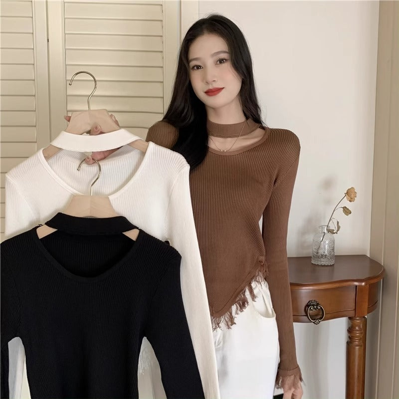 Women's Halter Bottoming Shirt for Autumn and Winter