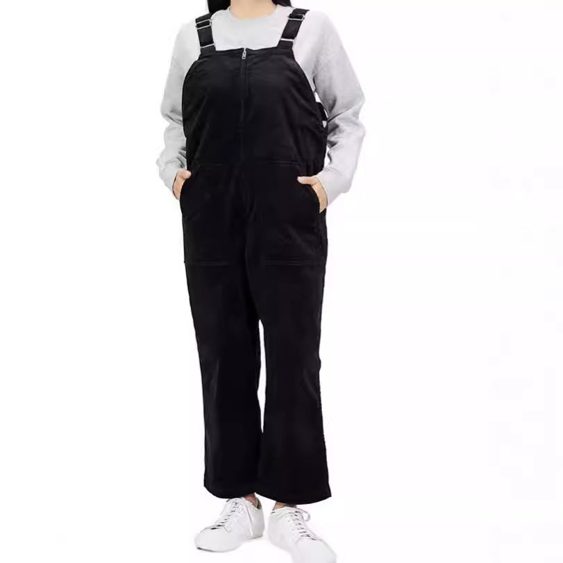 Women's Zipper Pocket Overalls Casual