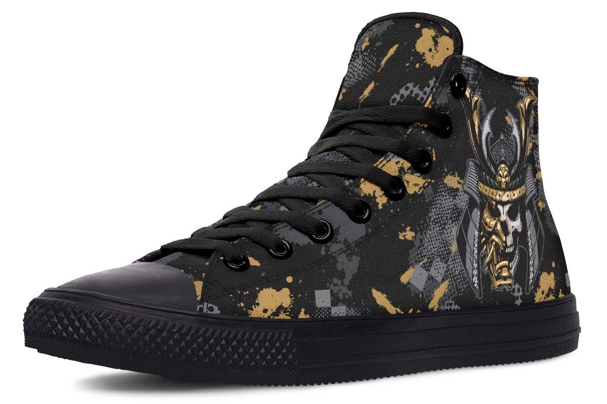 Printed High-Top Canvas Shoes for Couples – Stylish and Trendy