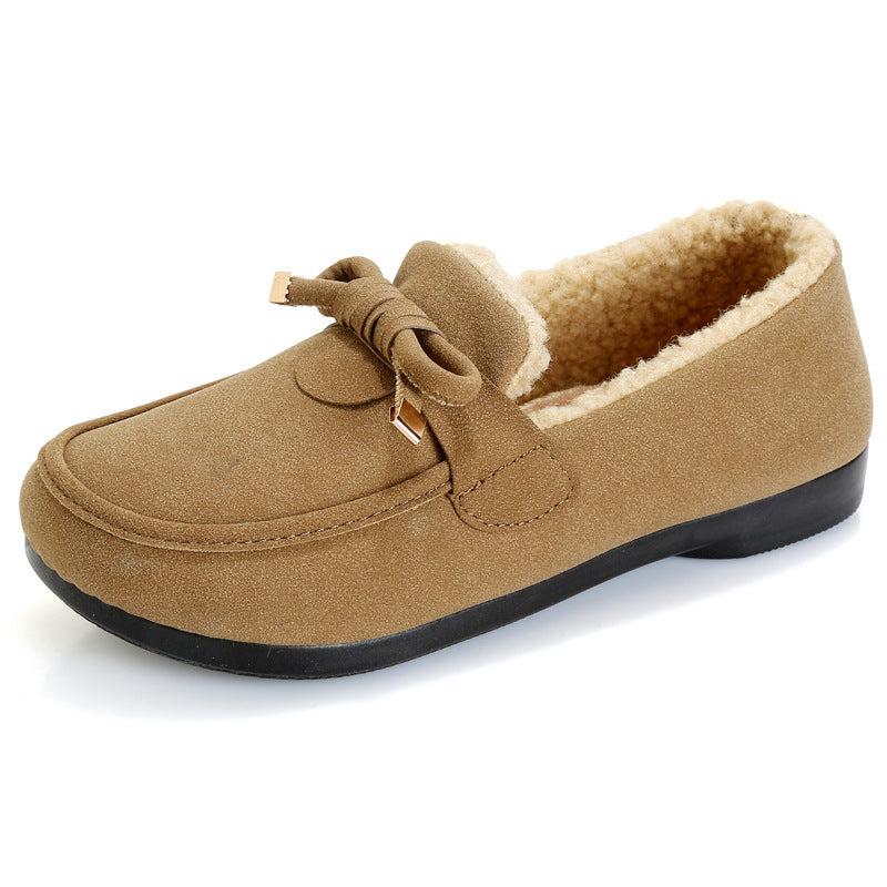 Fleece-Lined Warm Casual Flat Shoes