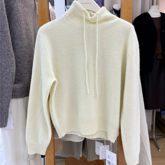 Hooded Loose-Fit Slimming Warm Knitted Sweater