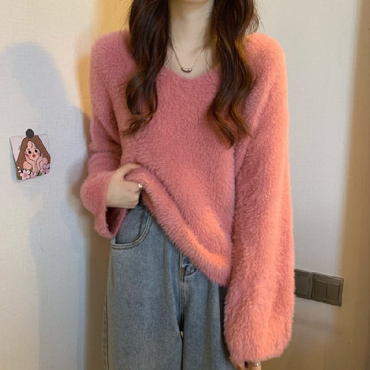 Sweet and Fashionable Loose-Fit Knitwear for Women