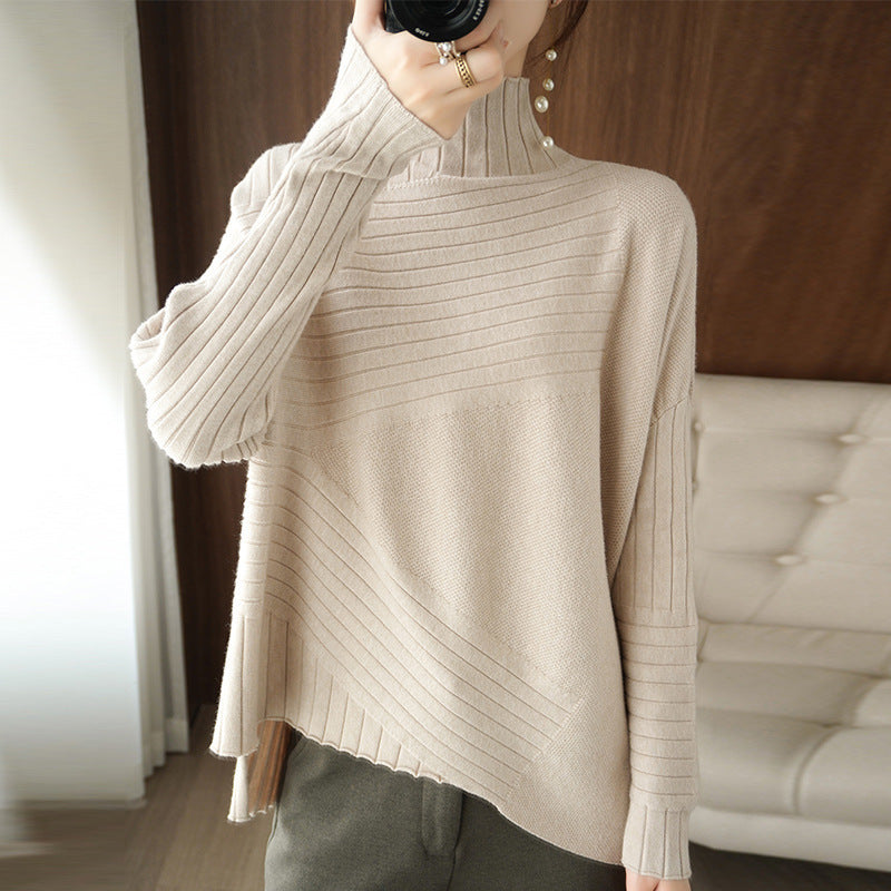 Women's Plus Size Long-Sleeved Sweater