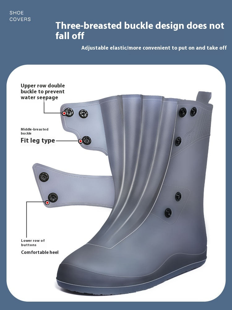 Waterproof Non-Slip Silicone Shoe Covers – Thickened and Wear-Resistant Sole