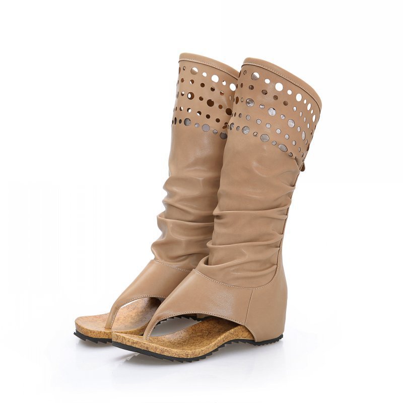 Spring and Summer Casual Flat-Toe Sandal Boots