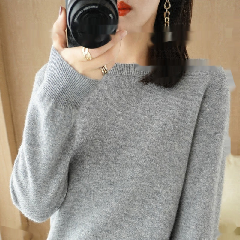 Women's Round Neck Pullover Sweater