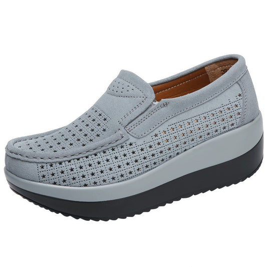 Hollow Breathable Casual Rocking Shoes – Large Size Hole Design