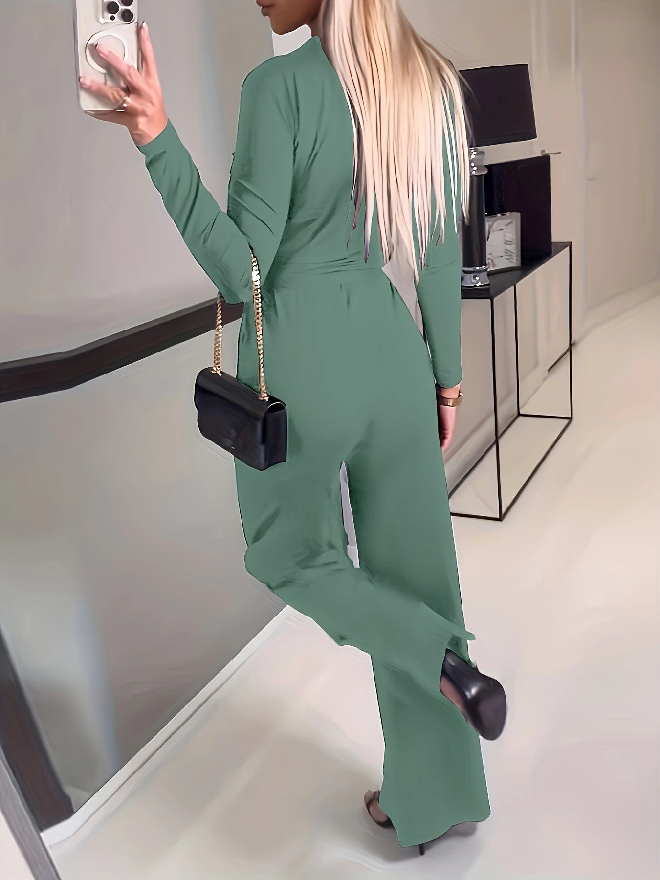 Women's Stylish Casual Solid Color Jumpsuit