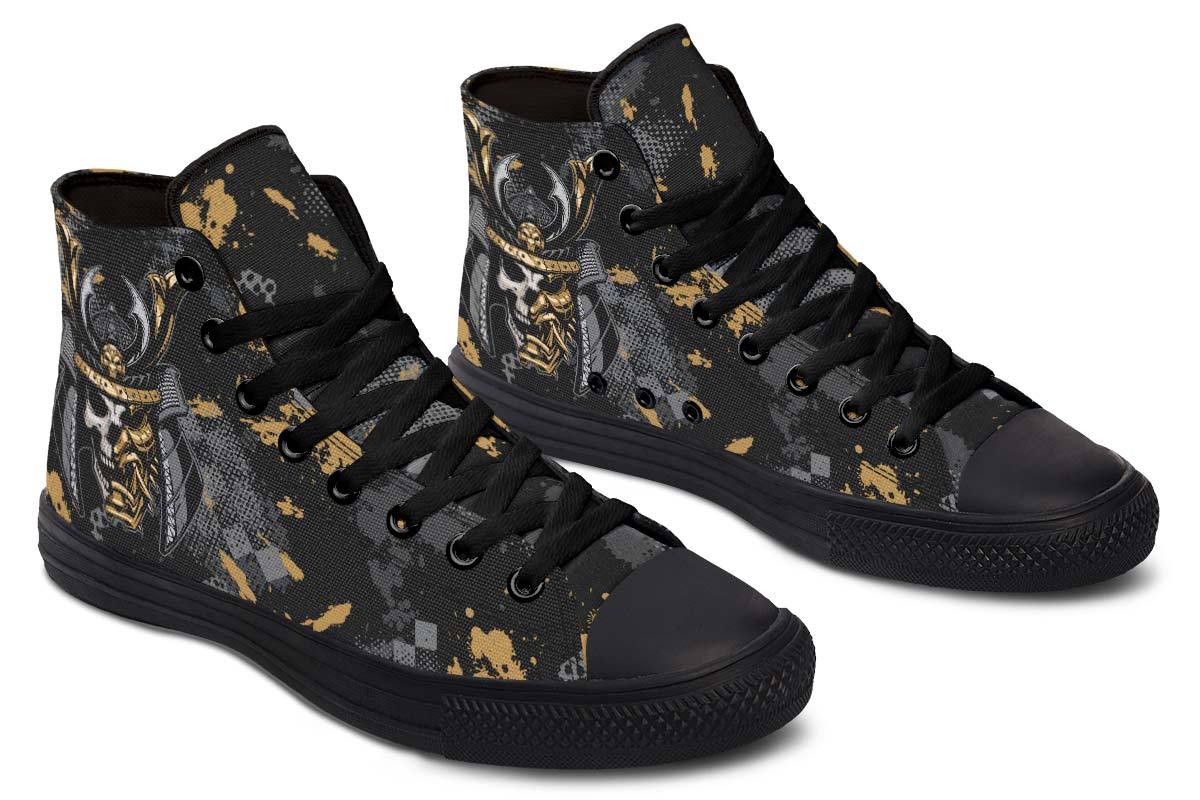 Printed High-Top Canvas Shoes for Couples – Stylish and Trendy