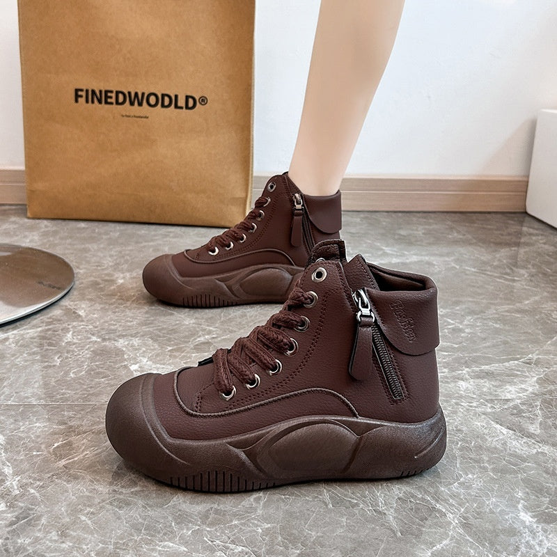 Women's Autumn/Winter Fashion Platform Sneakers, Versatile and Casual for Students