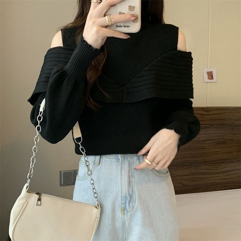 Women's Korean-Style Half-Turtleneck Bottoming Sweater