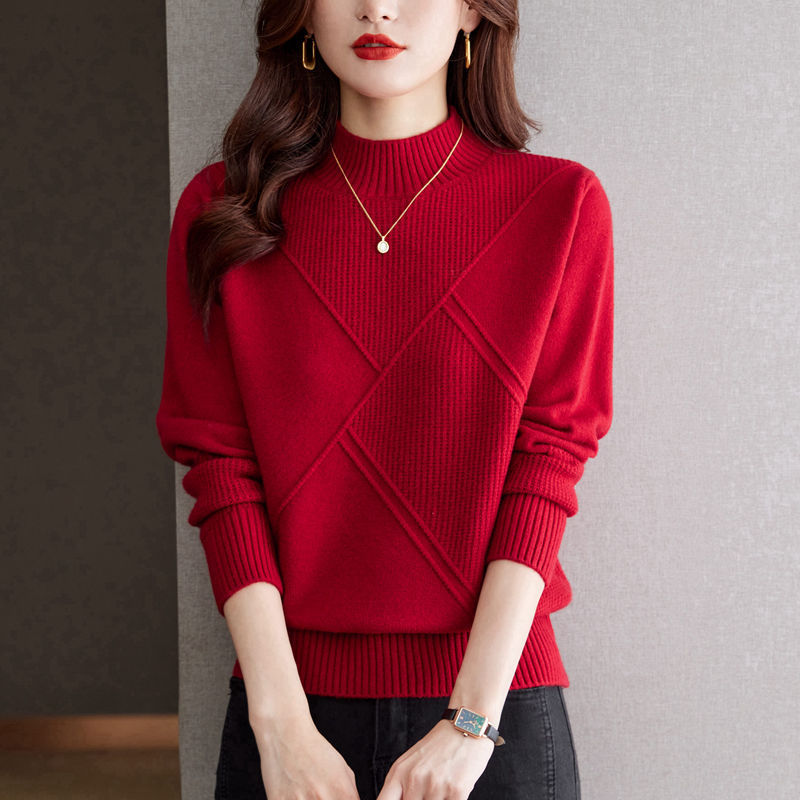 Women's Loose Half-Turtleneck Sweater - New Autumn & Winter Style