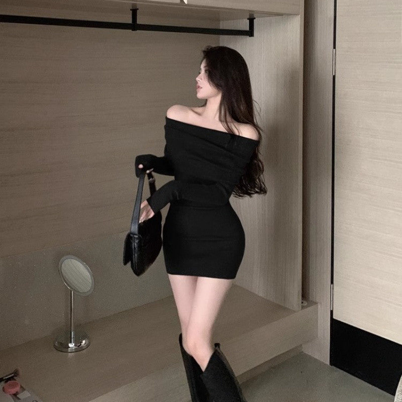 Pure Desire Off-Shoulder Sweater Dress for Women