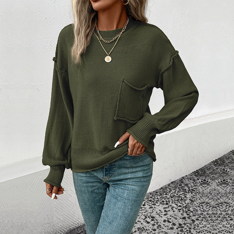 Multi-Color Fashion Long Sleeve Sweater for Women