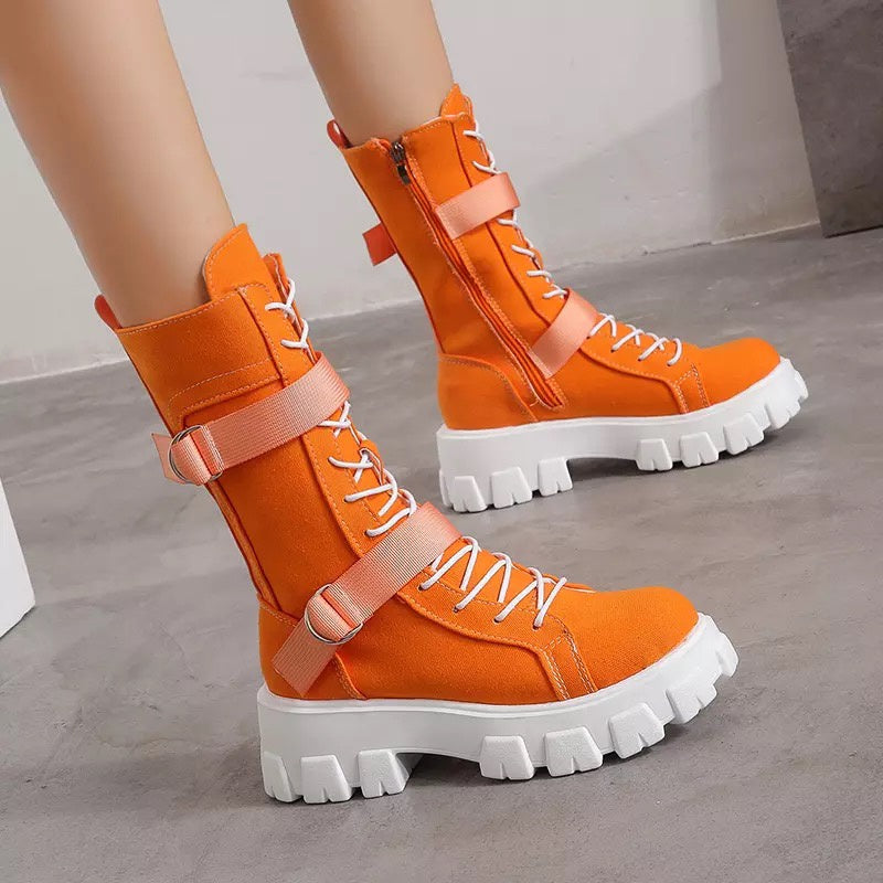 Trendy Slim-Fit Hidden Heel Casual Boots for Women