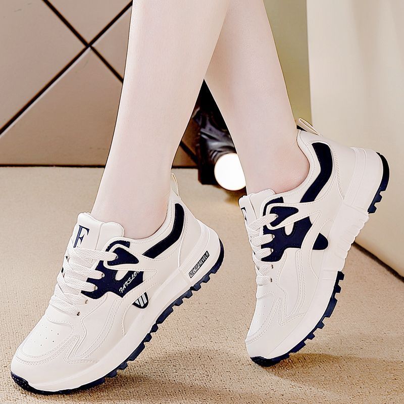 Korean Style Lightweight All-Matching Leather Casual Daddy Shoes for Women