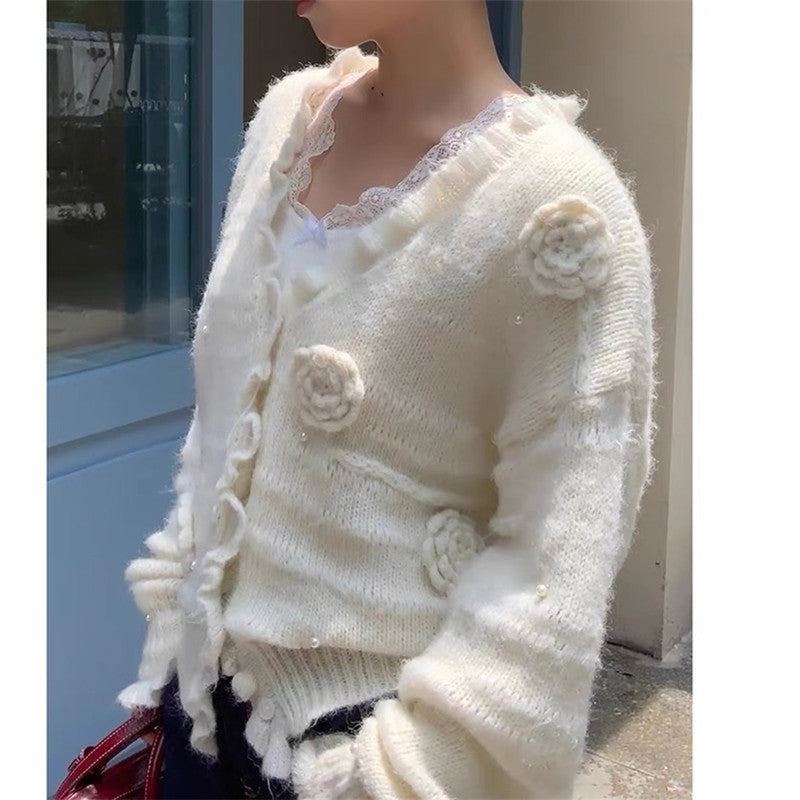 Women's Knitted Cardigan Coat for Spring and Autumn