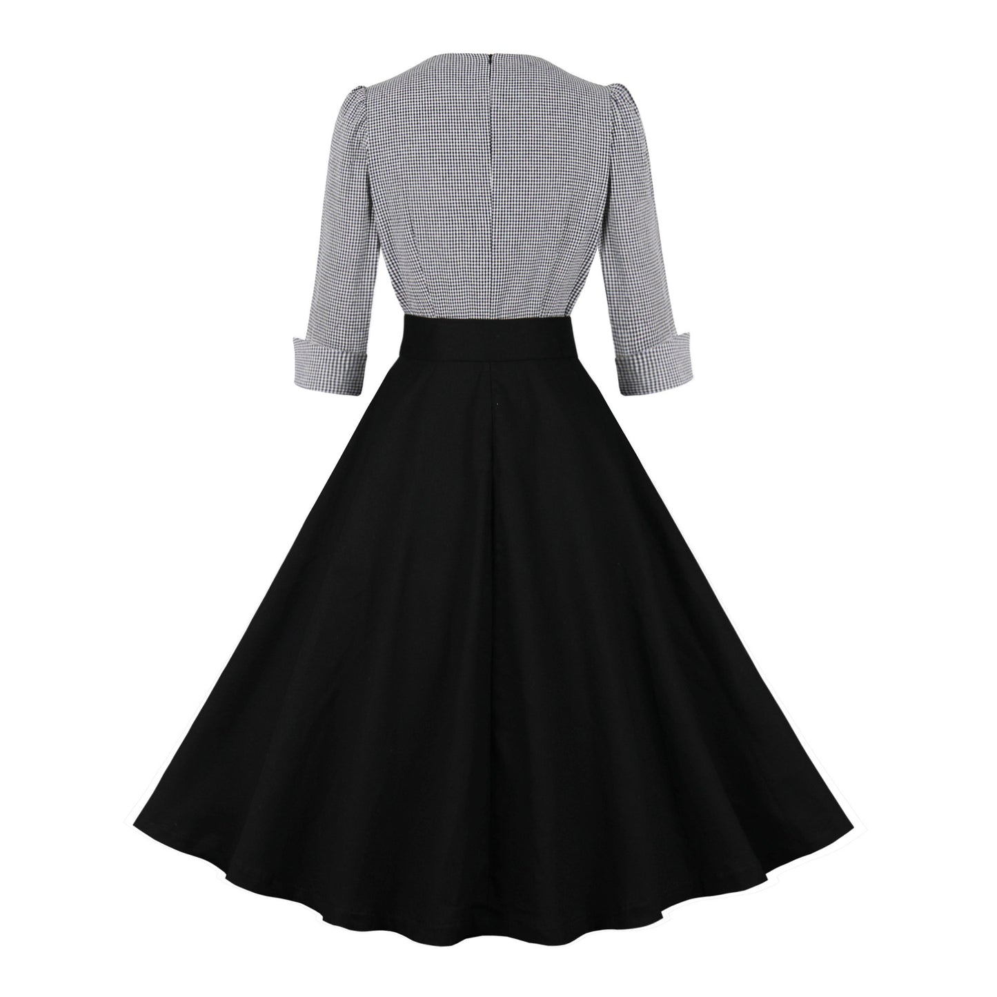 Elegant Retro Cotton Dress for Women