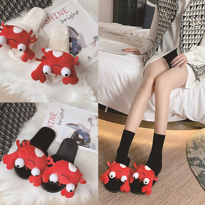 Women's Crayfish & Crab Fashion Cotton Slippers