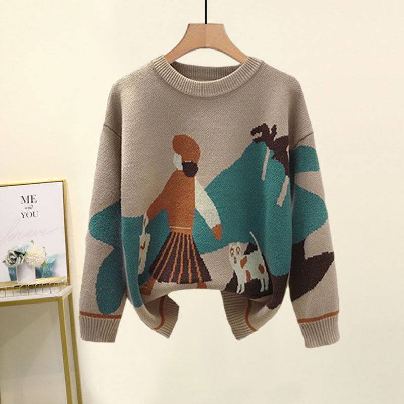 Women's Western-Style Knitted Sweater