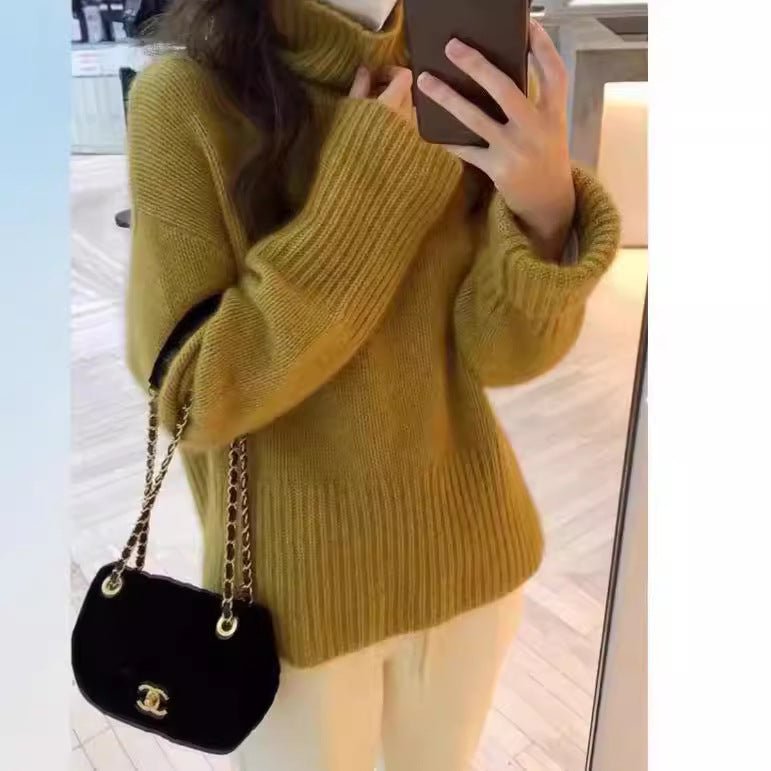 New High Neck Thick Sweater for Women