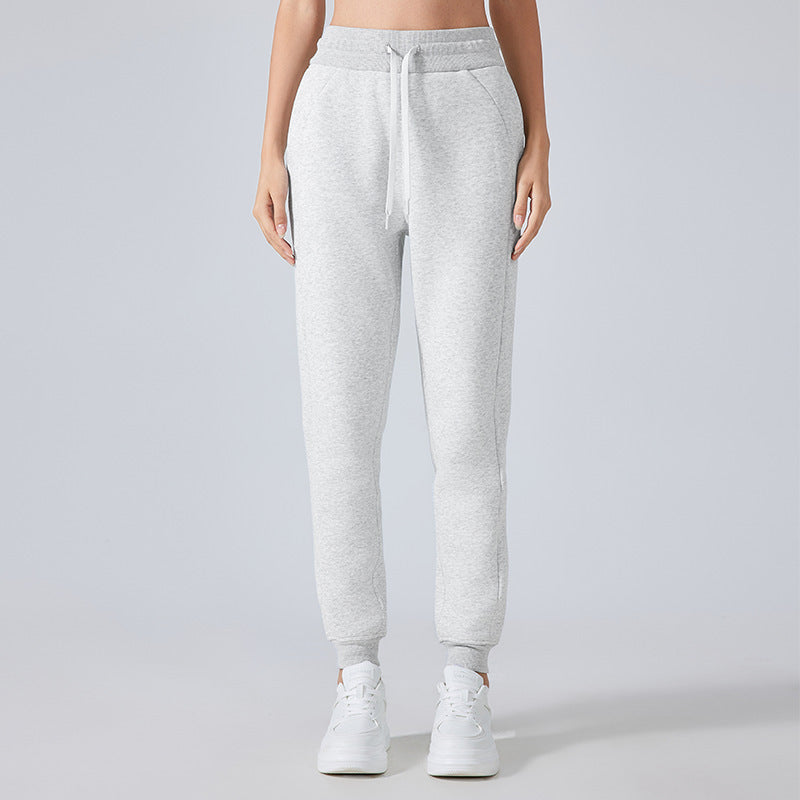 Fleece-Lined Warm All-Match Leisure Track Sweatpants