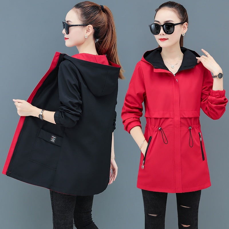 Women's Double-sided Trench Coat Mid-length