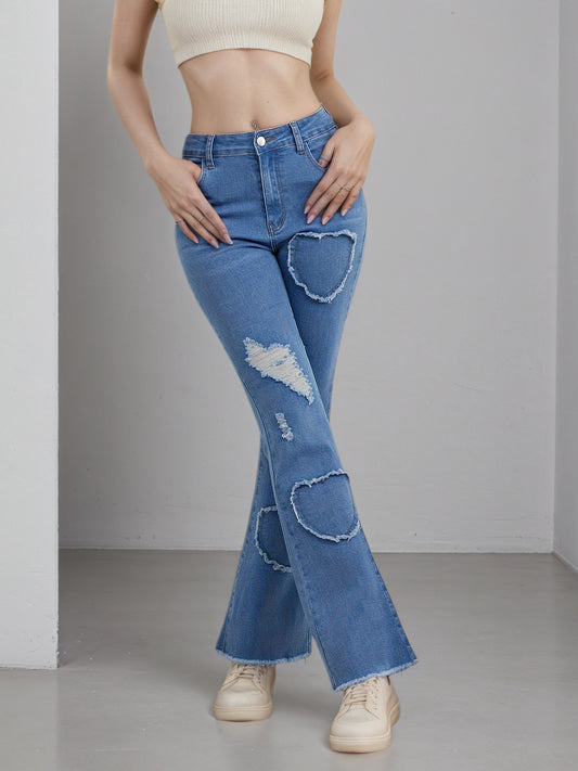 2025 New Women Comfortable & Versatile Light Blue Casual Pants,Fashion And Leisure
