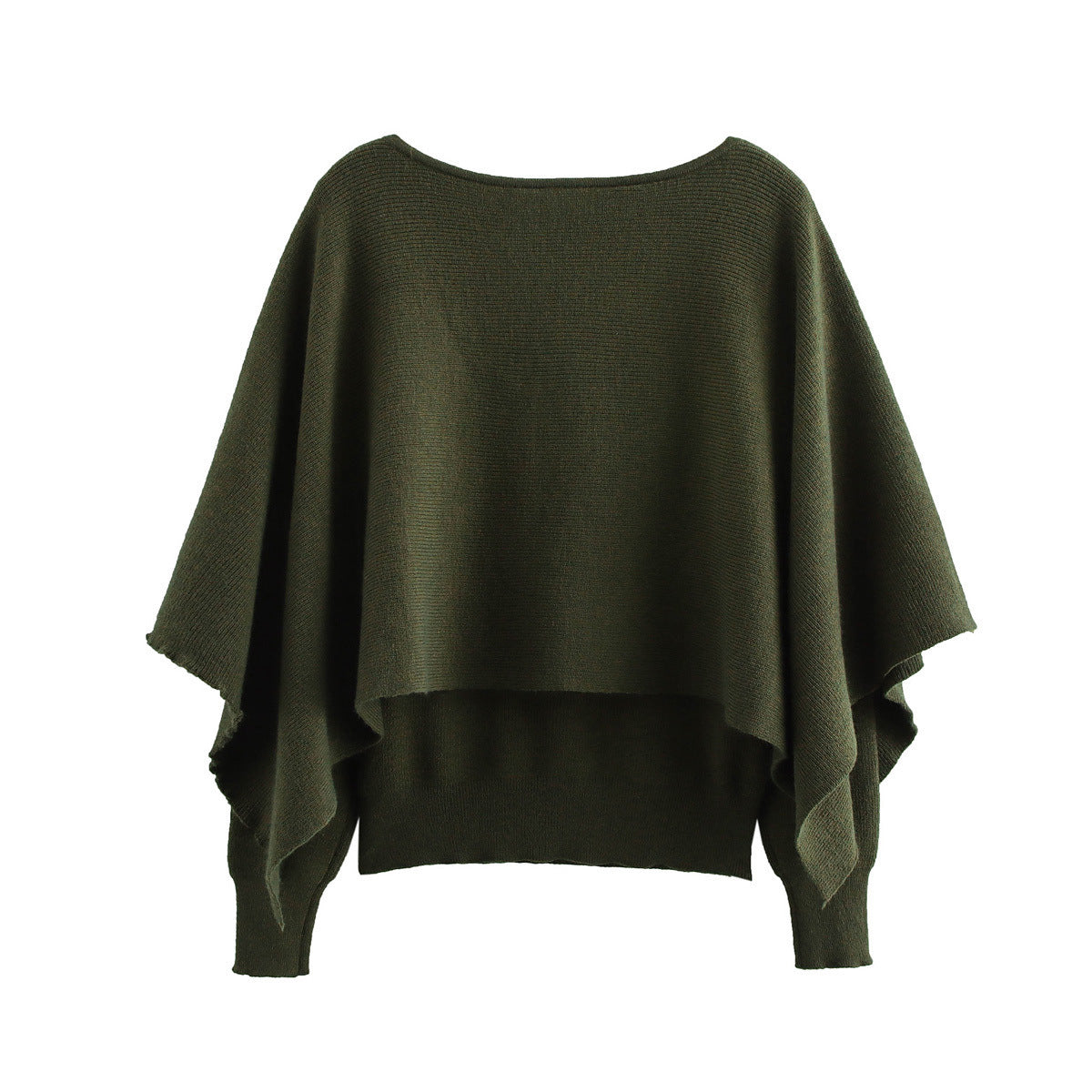 Women's Pullover Cape Knit Sweater Top