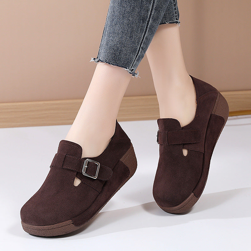 Plus Size Women's Slip-On Platform Shoes