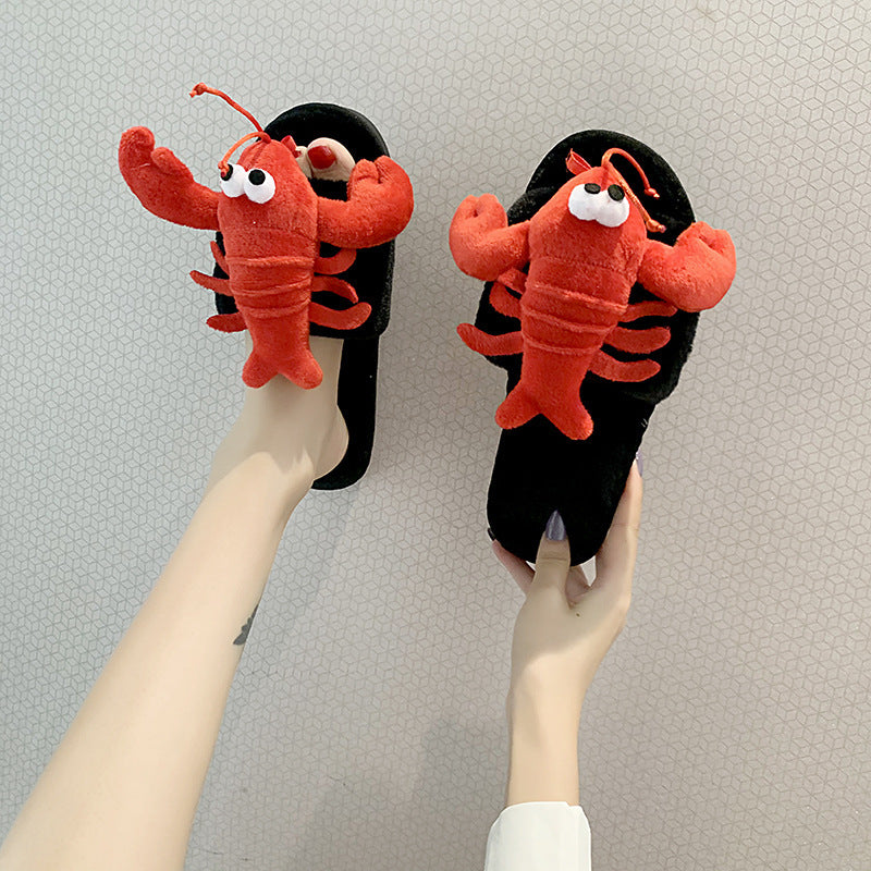 Women's Crayfish & Crab Fashion Cotton Slippers