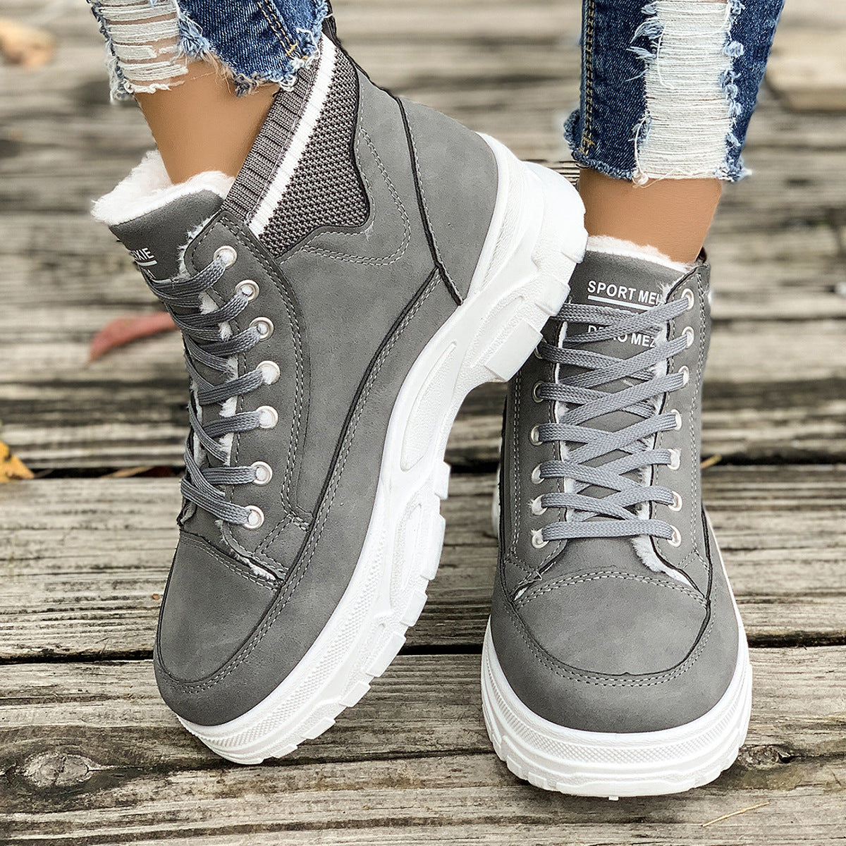 Women's Fleece Lined Warm Rubber Ankle Boots for Winter Comfort