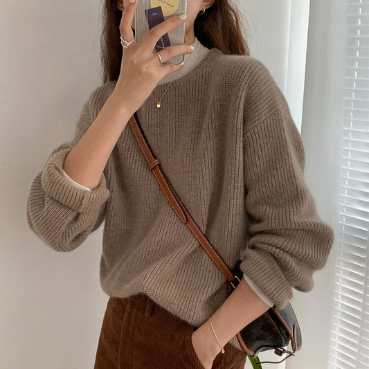 Women's Korean-Style Loose Sweater for Autumn and Winter