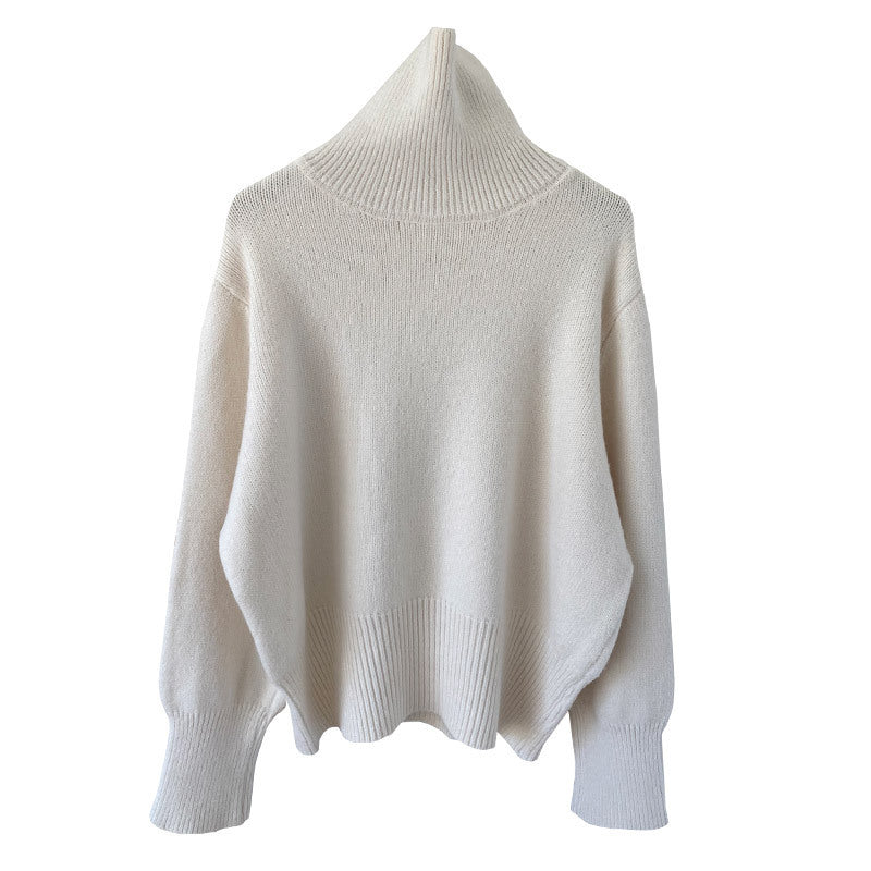 Women's Loose and Simple Solid Color Pullover Sweater