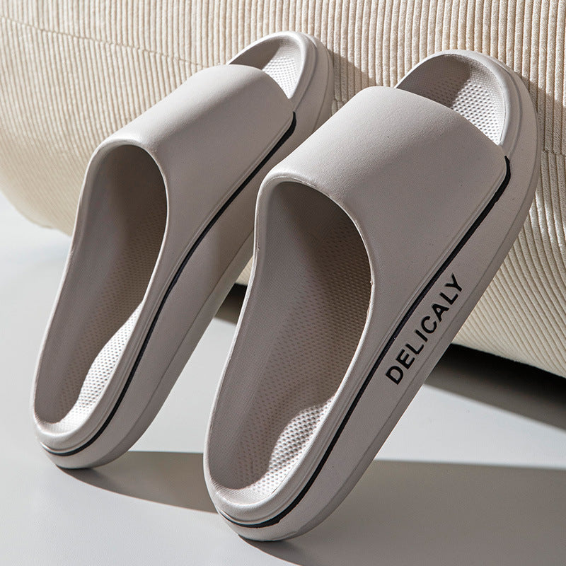 Thick-Soled Lightweight Height-Boosting Non-Slip Striped Slippers