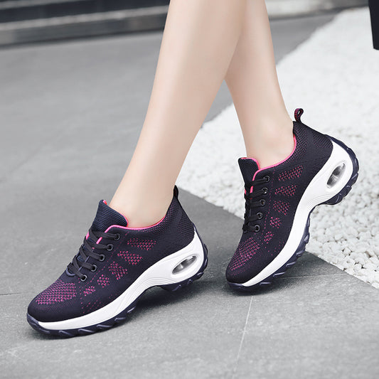 Women's Breathable Mesh Sports Shoes with Soft Sole