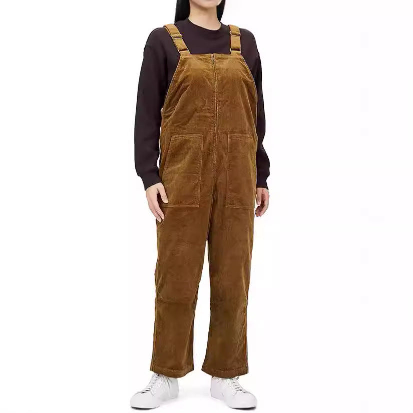 Women's Zipper Pocket Overalls Casual