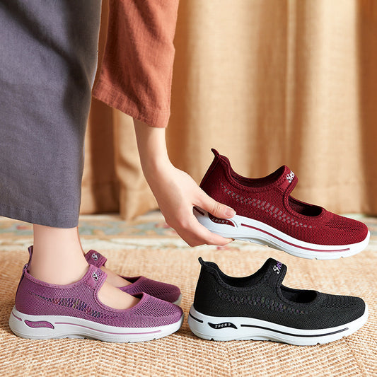 Women's Summer New Soft-Soled Old Beijing Cloth Walking Shoes