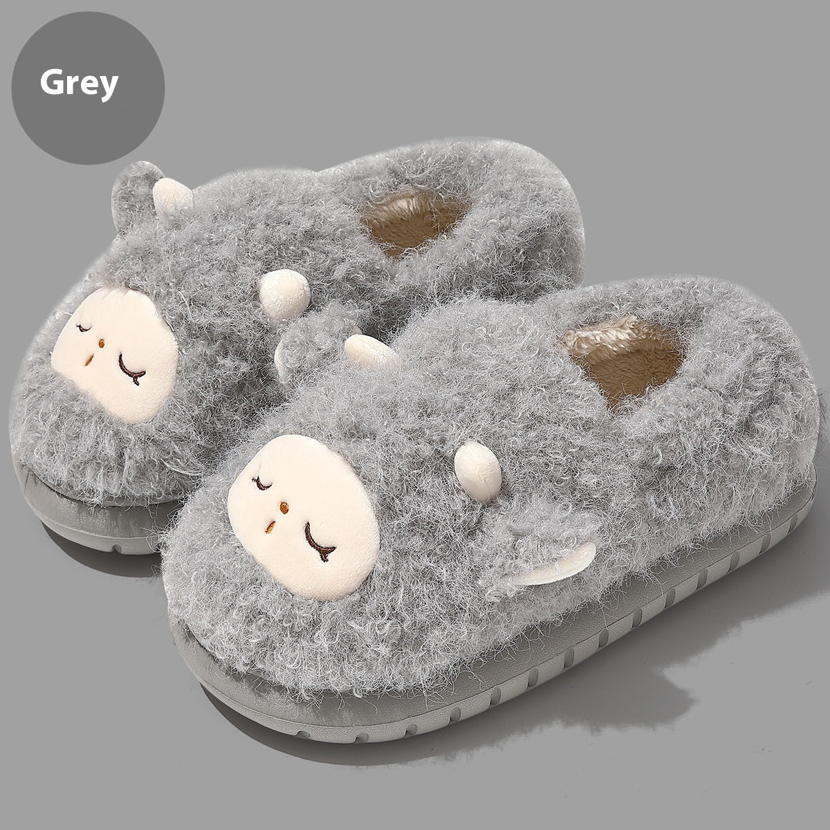 Women's Cotton Non-Slip Home Slippers – Cartoon Design