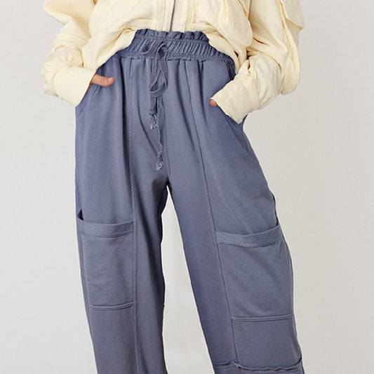 Versatile Multi-Pocket Harem Pants for Women