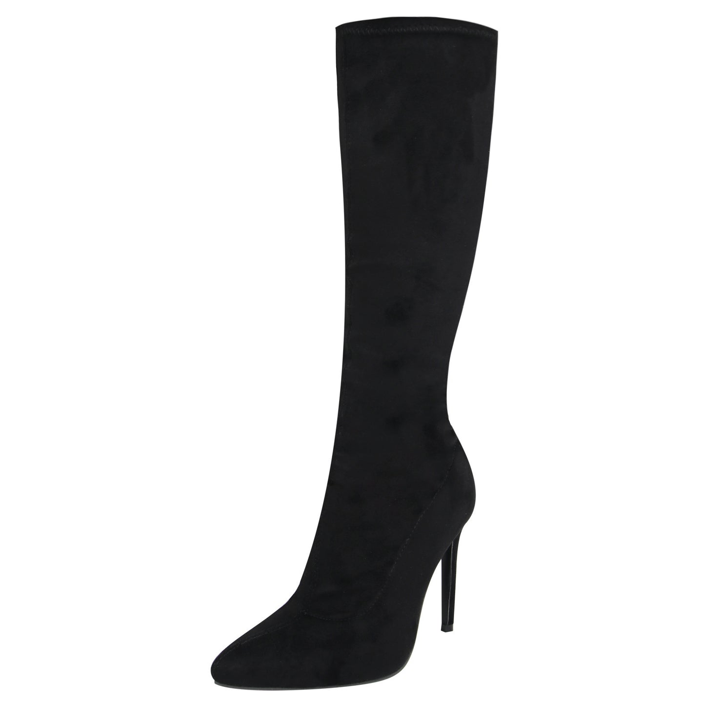 Women's Fashion Suede Mid-Length Boots with Stiletto Heels