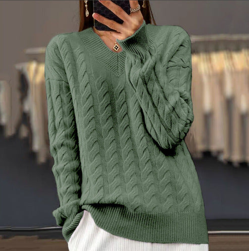 Women's V-Neck Pullover Sweater