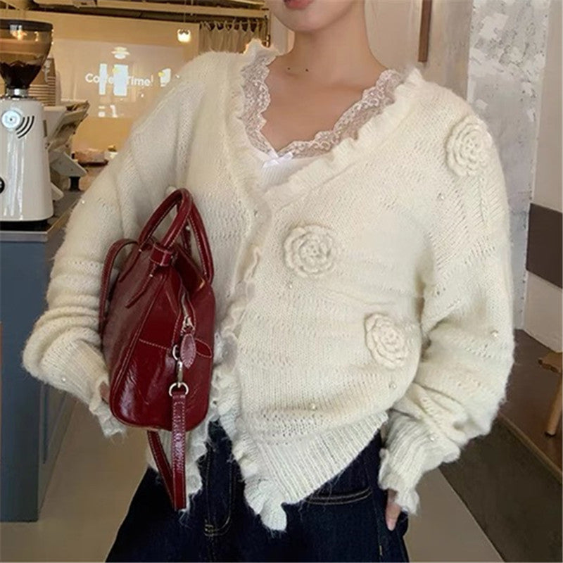 Women's Knitted Cardigan Coat for Spring and Autumn