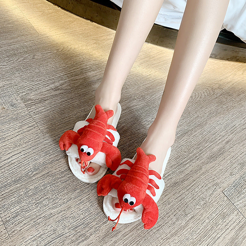 Women's Crayfish & Crab Fashion Cotton Slippers