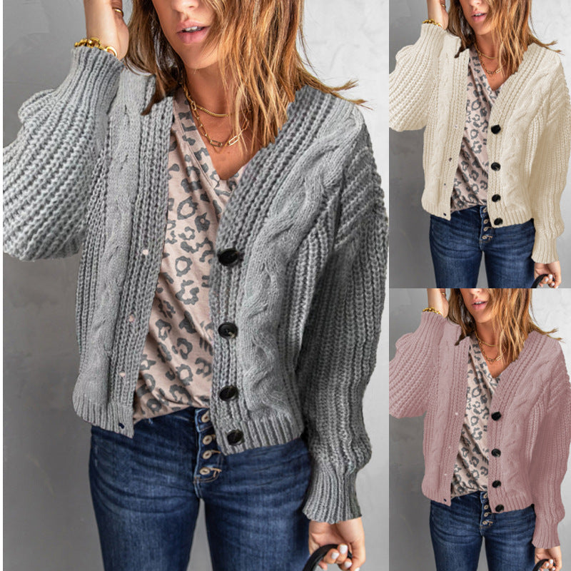 Women's Knit Sweater Cardigan Top