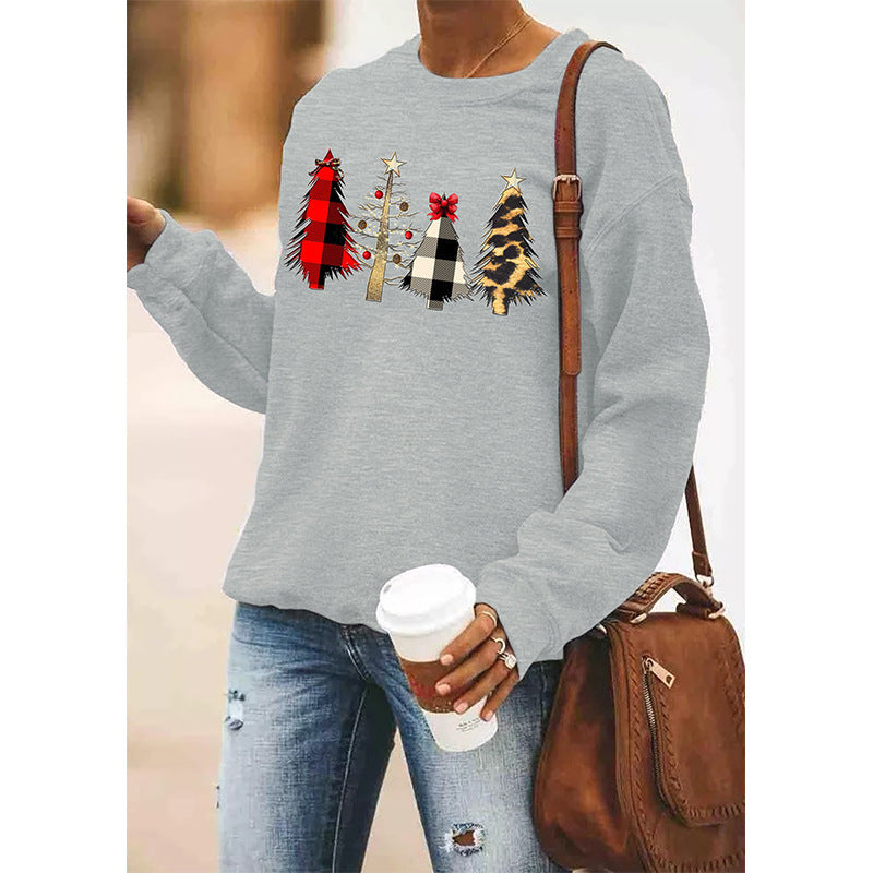 Women's Christmas Round Neck Long Sleeve Sweater