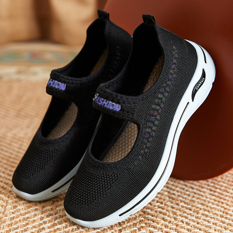 Women's Summer New Soft-Soled Old Beijing Cloth Walking Shoes