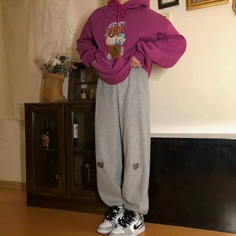 Ladies' Loose Thin High-waisted Sweatpants