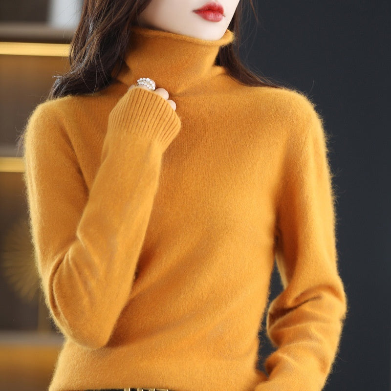 Pullover Short Mink Wool Knitted Sweater – Bottoming Shirt