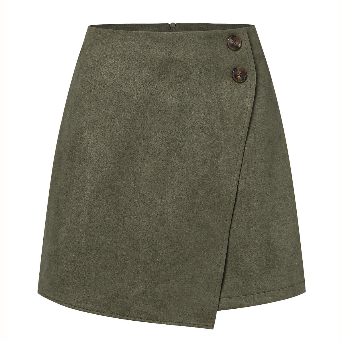 Women's Suede Irregular Skirt for Autumn and Winter